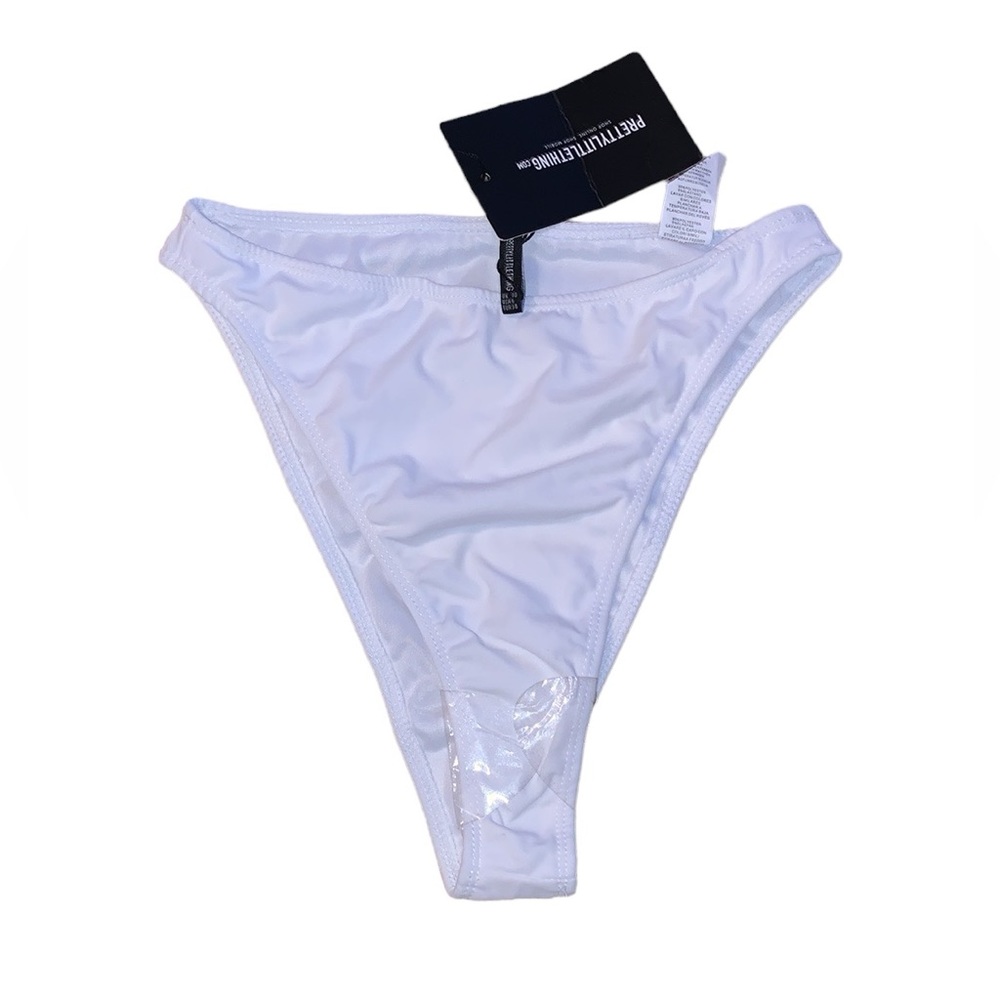 White Bikini Bottoms Size 6